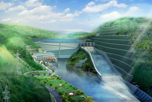六弓乡老挝南塔河1号水电站项目